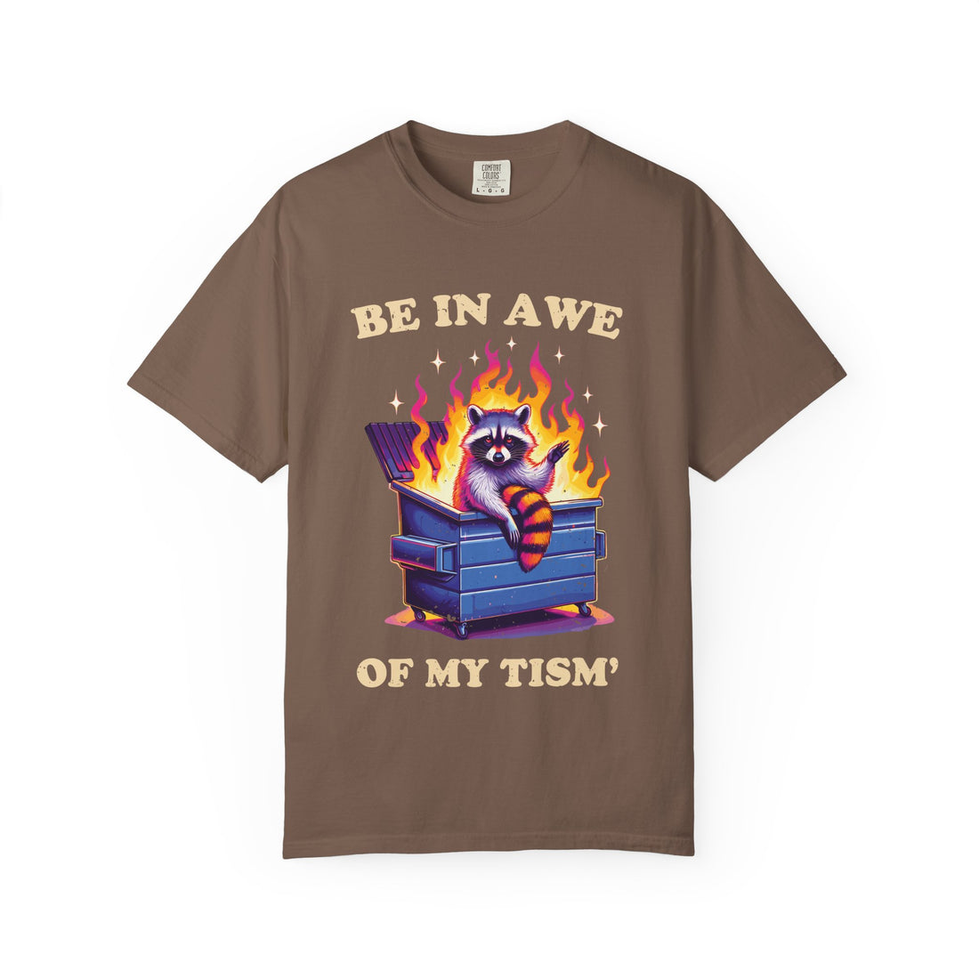 Be in Awe of My Tism Raccoon Meme T-shirt