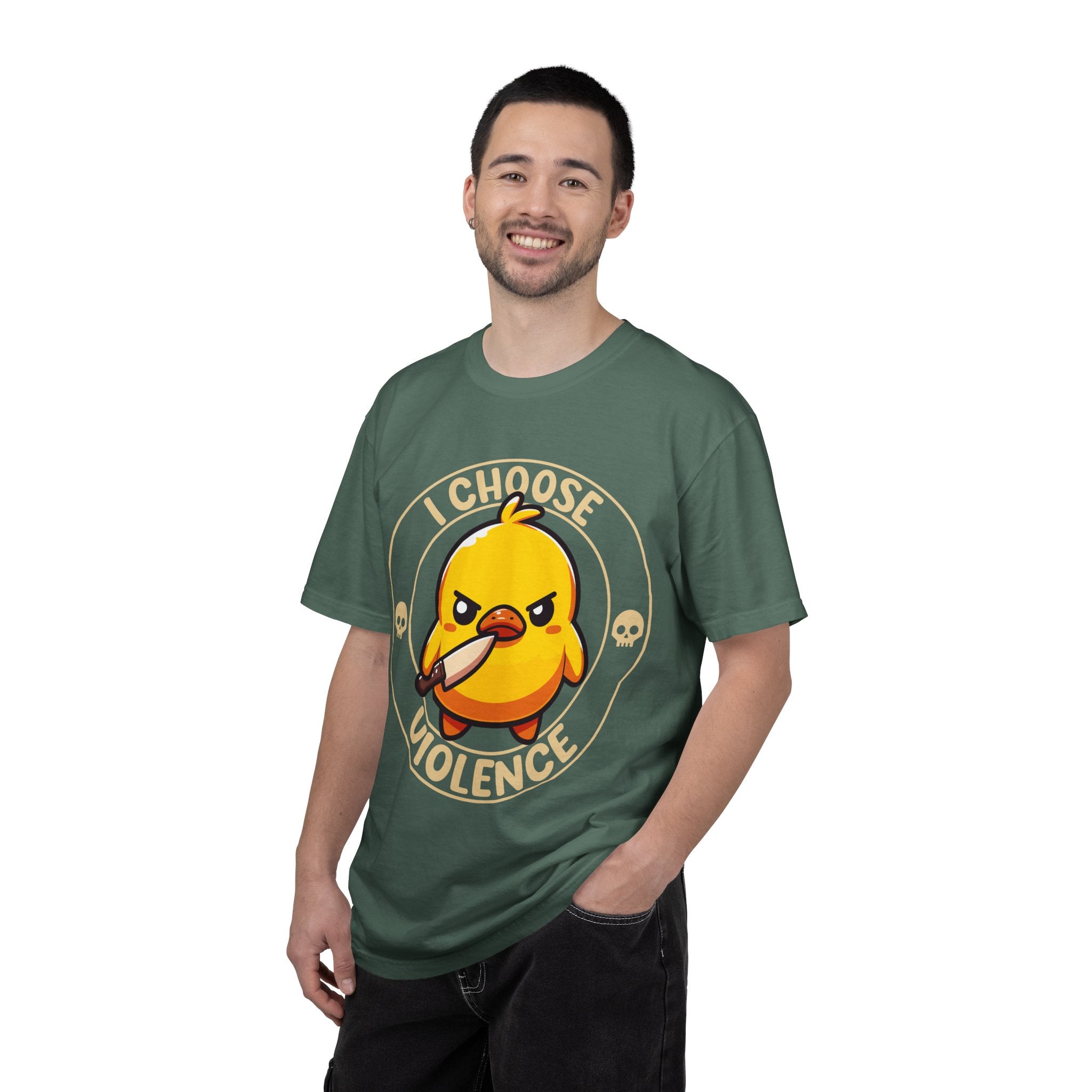 I Choose Violence Angry Duck T-shirt