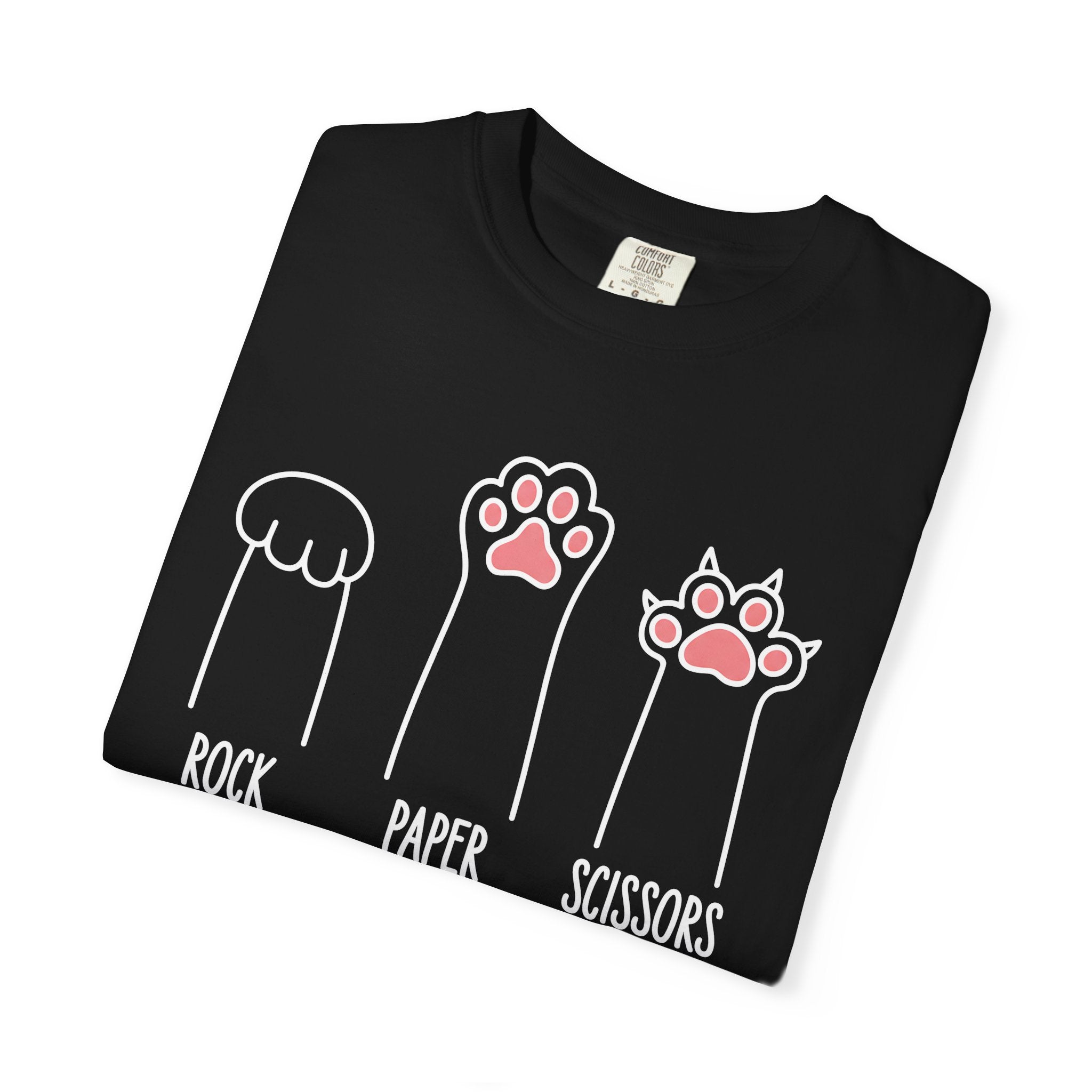 Rock Paper Scissors Cat Paw T-Shirt
