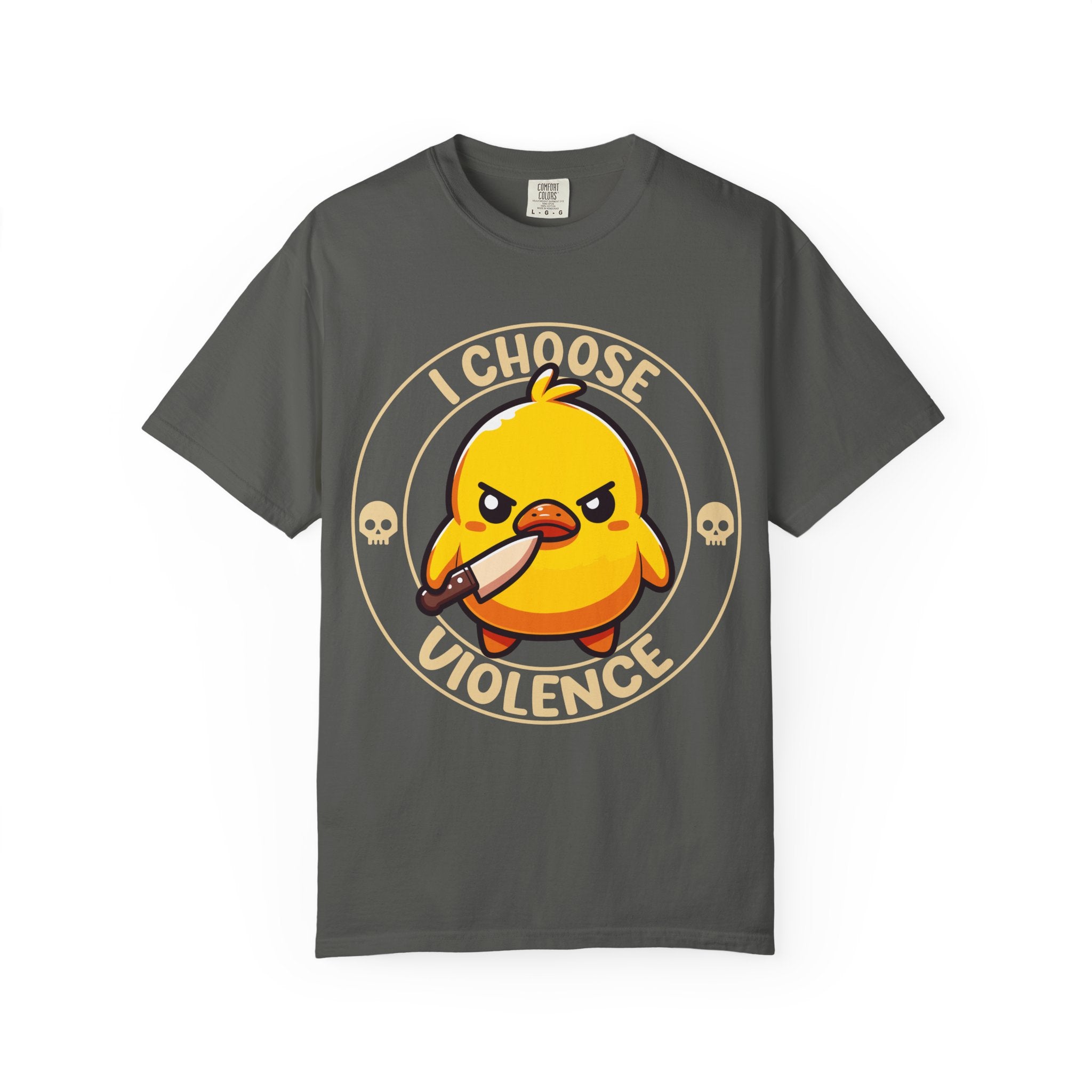 I Choose Violence Angry Duck T-shirt