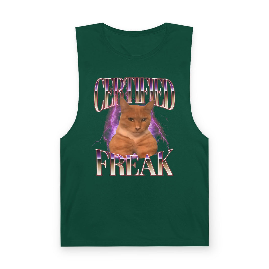 Certified Freak Cat Meme Tank Top