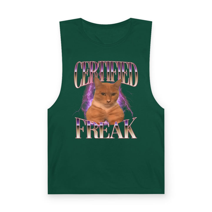 Certified Freak Cat Meme Tank Top