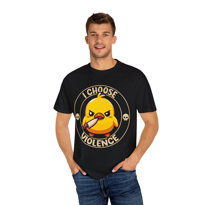 I Choose Violence Angry Duck T-shirt