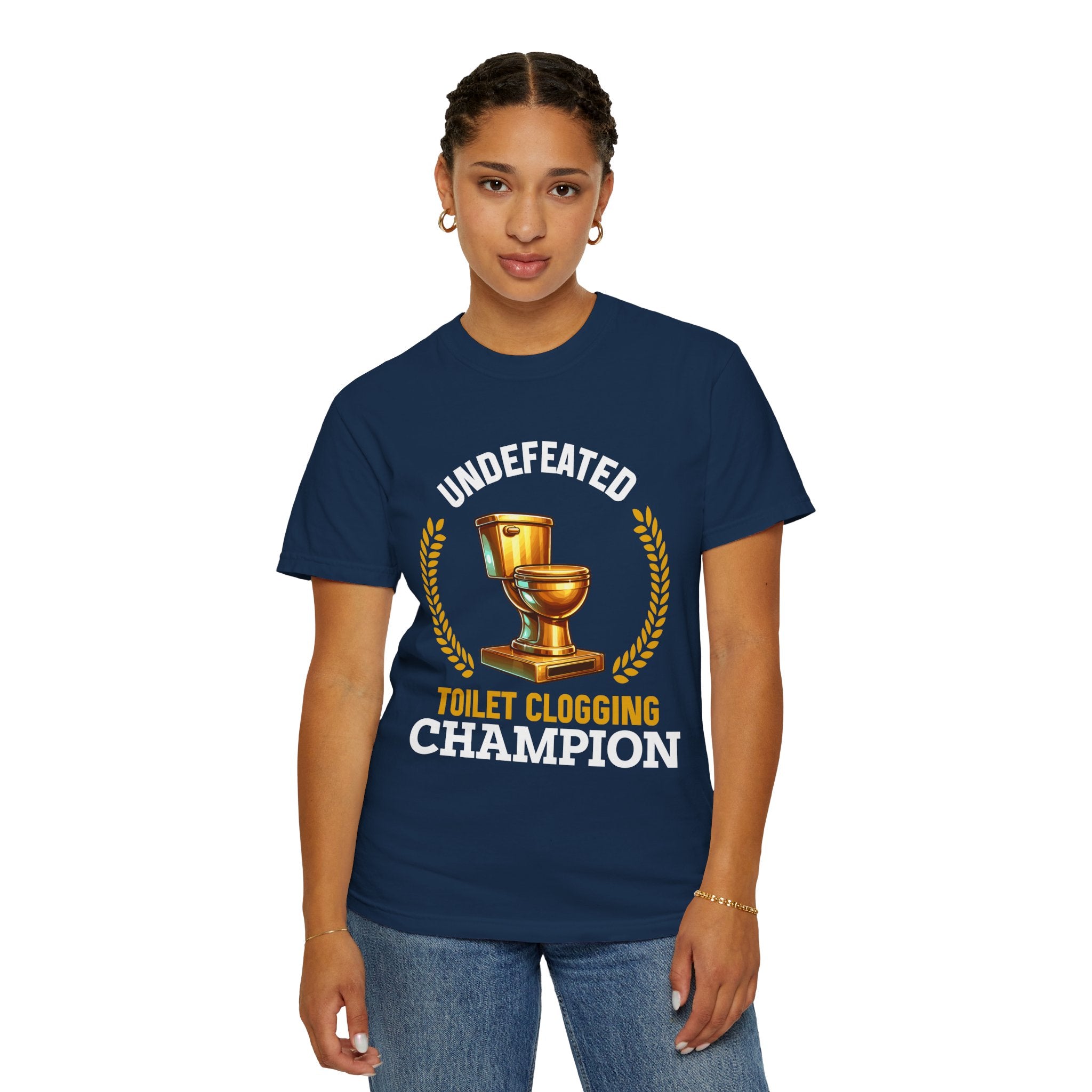 Undefeated Toilet Clogging Champion T-Shirt