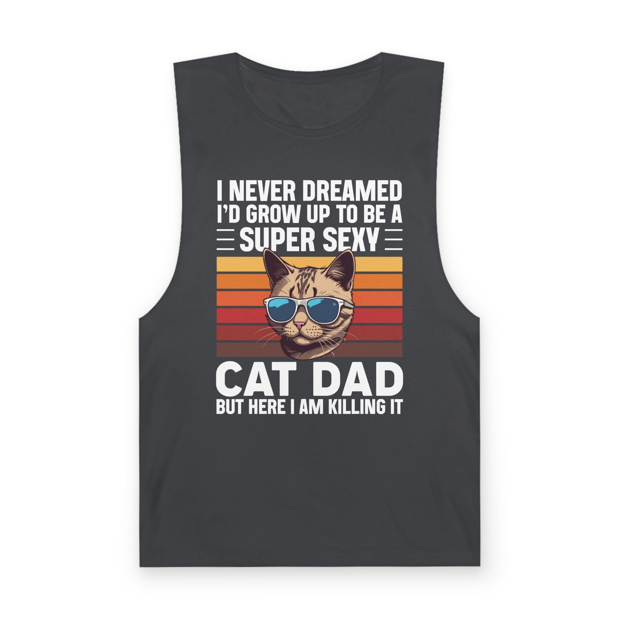 Funny Cat Dad Tank Top