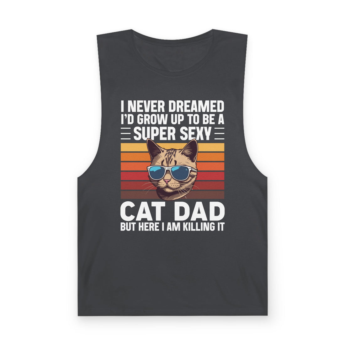 Funny Cat Dad Tank Top
