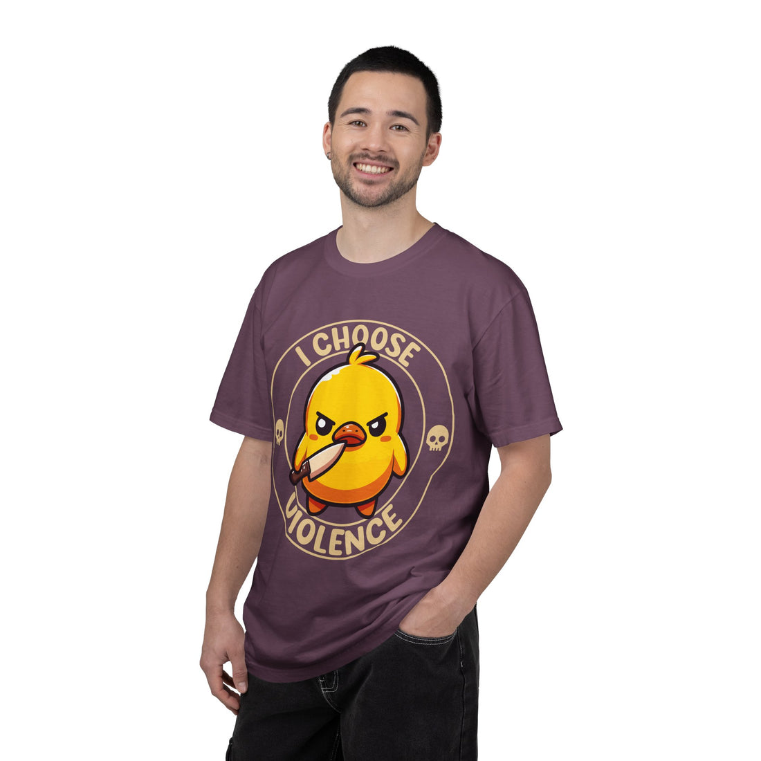 I Choose Violence Angry Duck T-shirt
