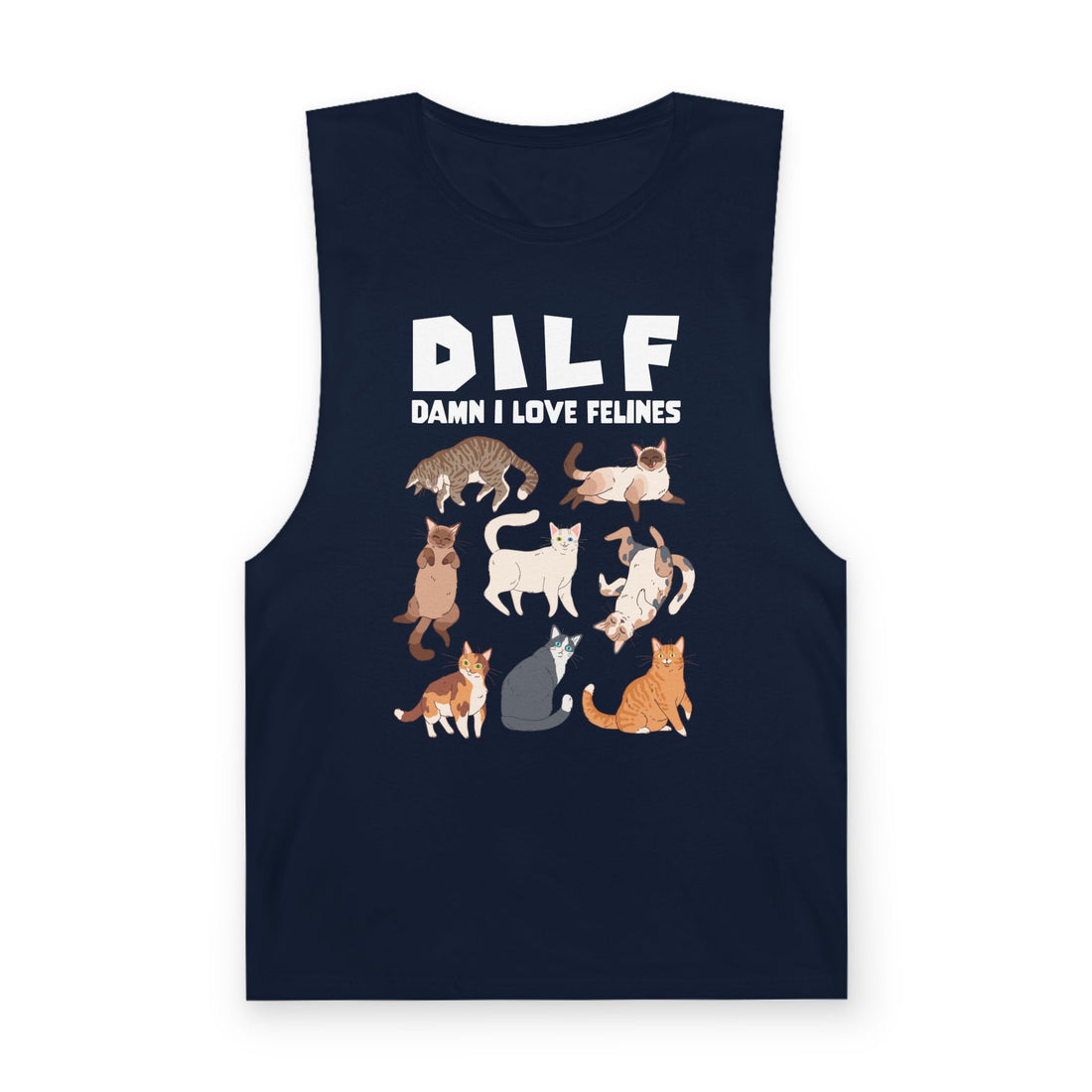 DILF Damn I Love Felines Tank Top