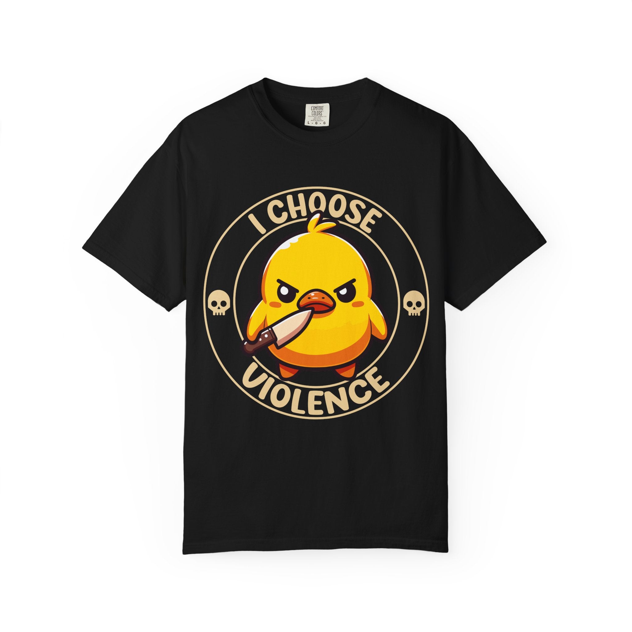 I Choose Violence Angry Duck T-shirt