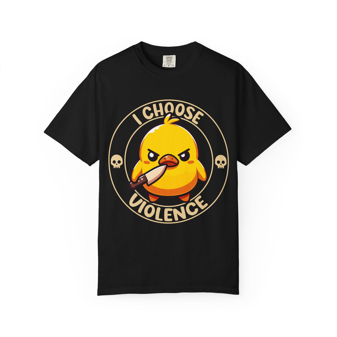 I Choose Violence Angry Duck T-shirt
