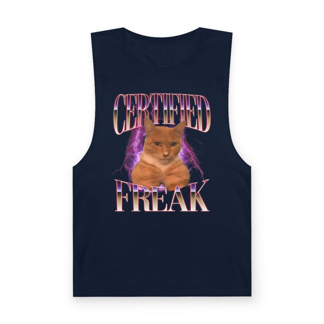 Certified Freak Cat Meme Tank Top
