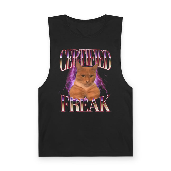 Certified Freak Cat Meme Tank Top