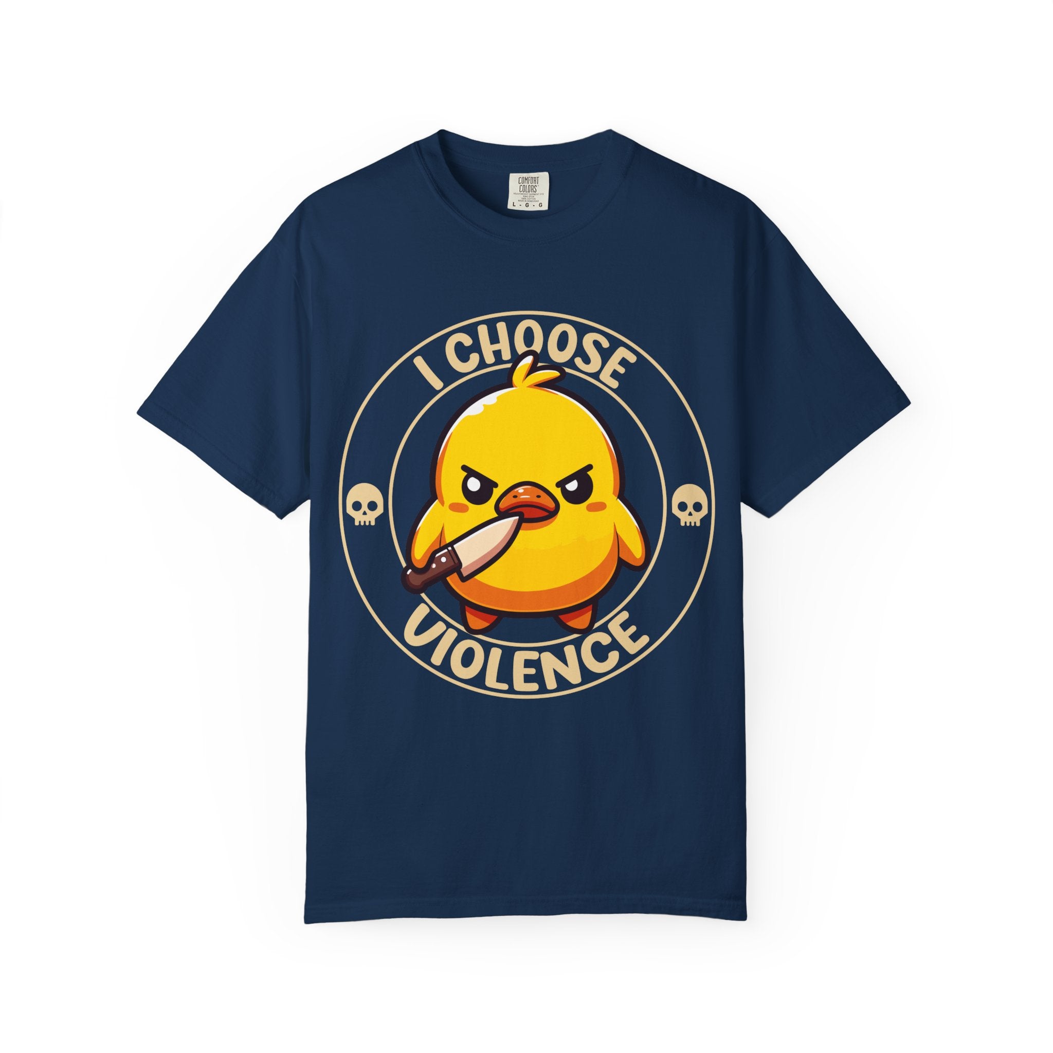 I Choose Violence Angry Duck T-shirt