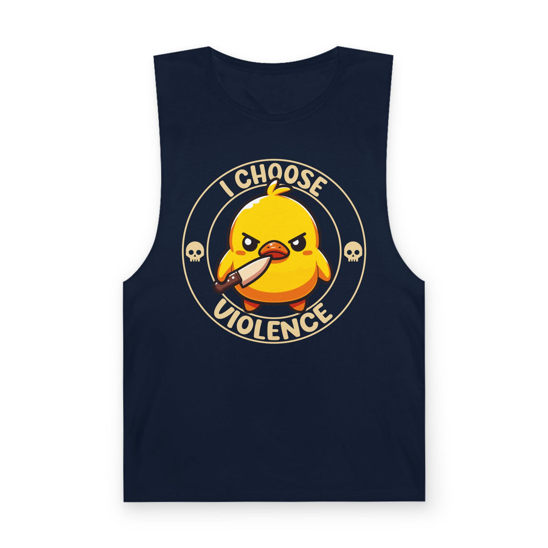 I Choose Violence Angry Duck Tank Top