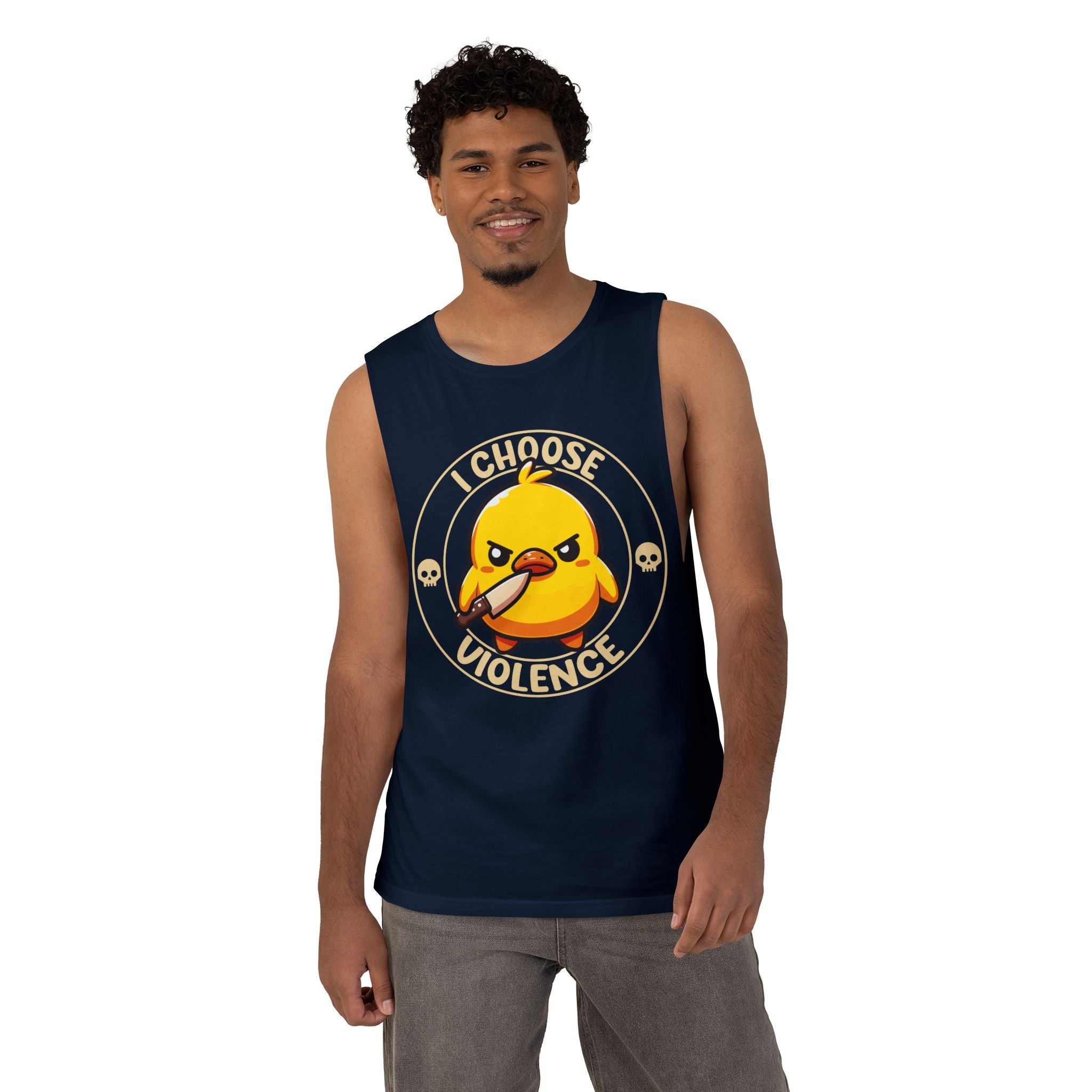 I Choose Violence Angry Duck Tank Top