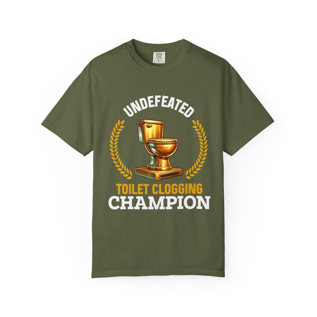 Undefeated Toilet Clogging Champion T-Shirt