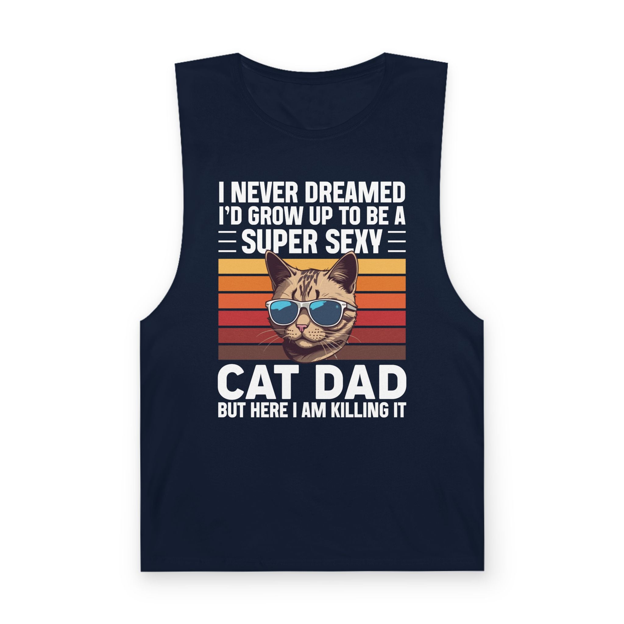 Funny Cat Dad Tank Top