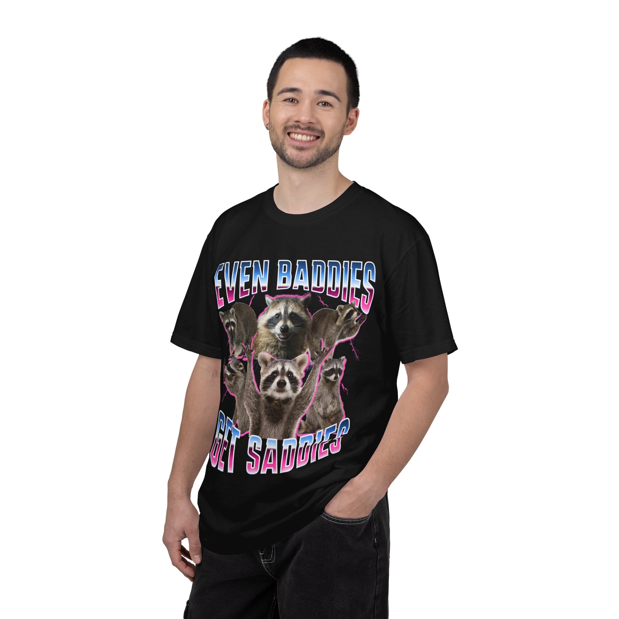 Even Baddies Get Saudies Raccoon T-Shirt