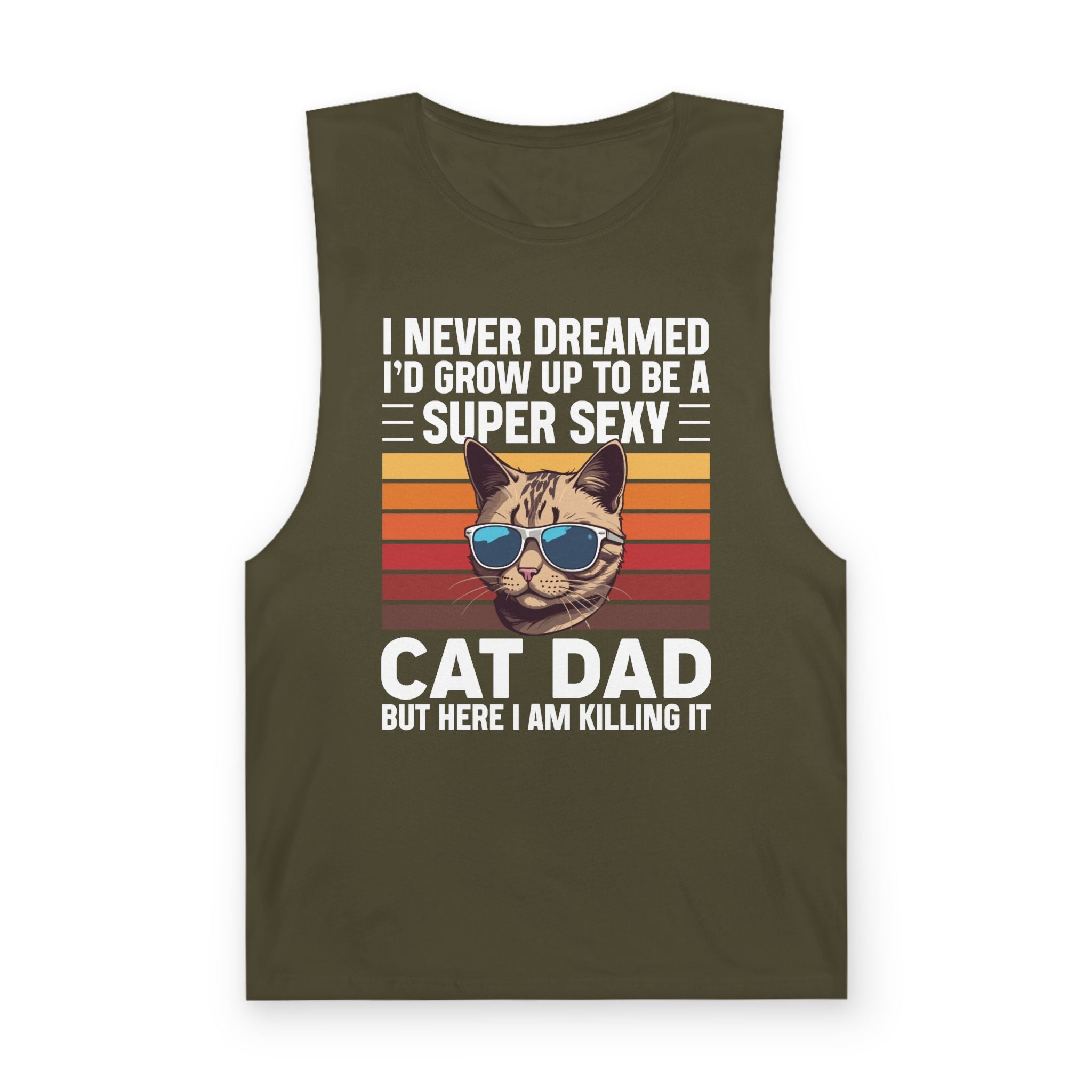 Funny Cat Dad Tank Top
