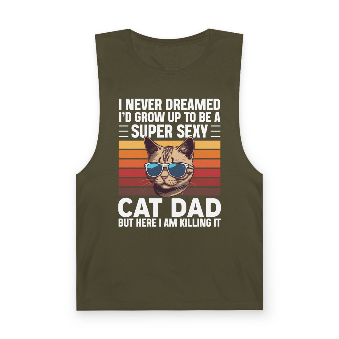 Funny Cat Dad Tank Top