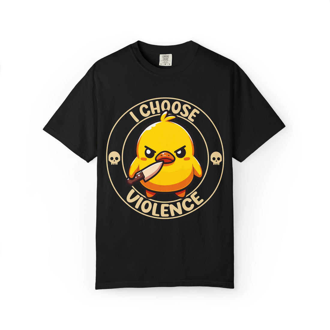 I Choose Violence Angry Duck T-shirt