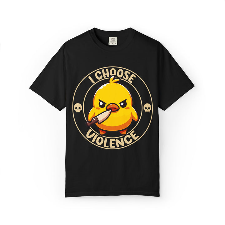 I Choose Violence Angry Duck T-shirt