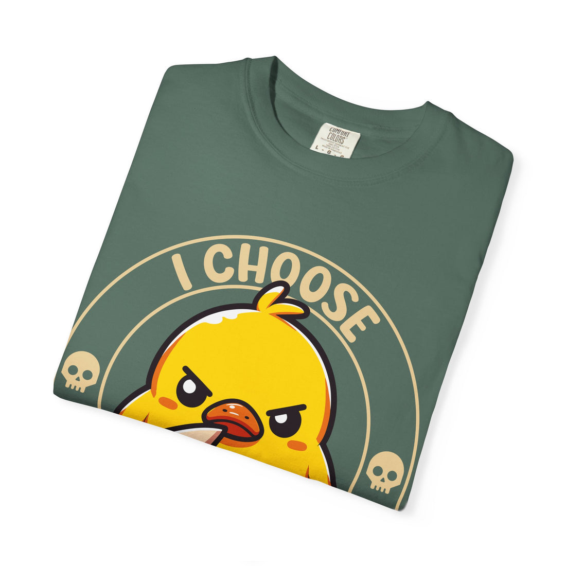 I Choose Violence Angry Duck T-shirt