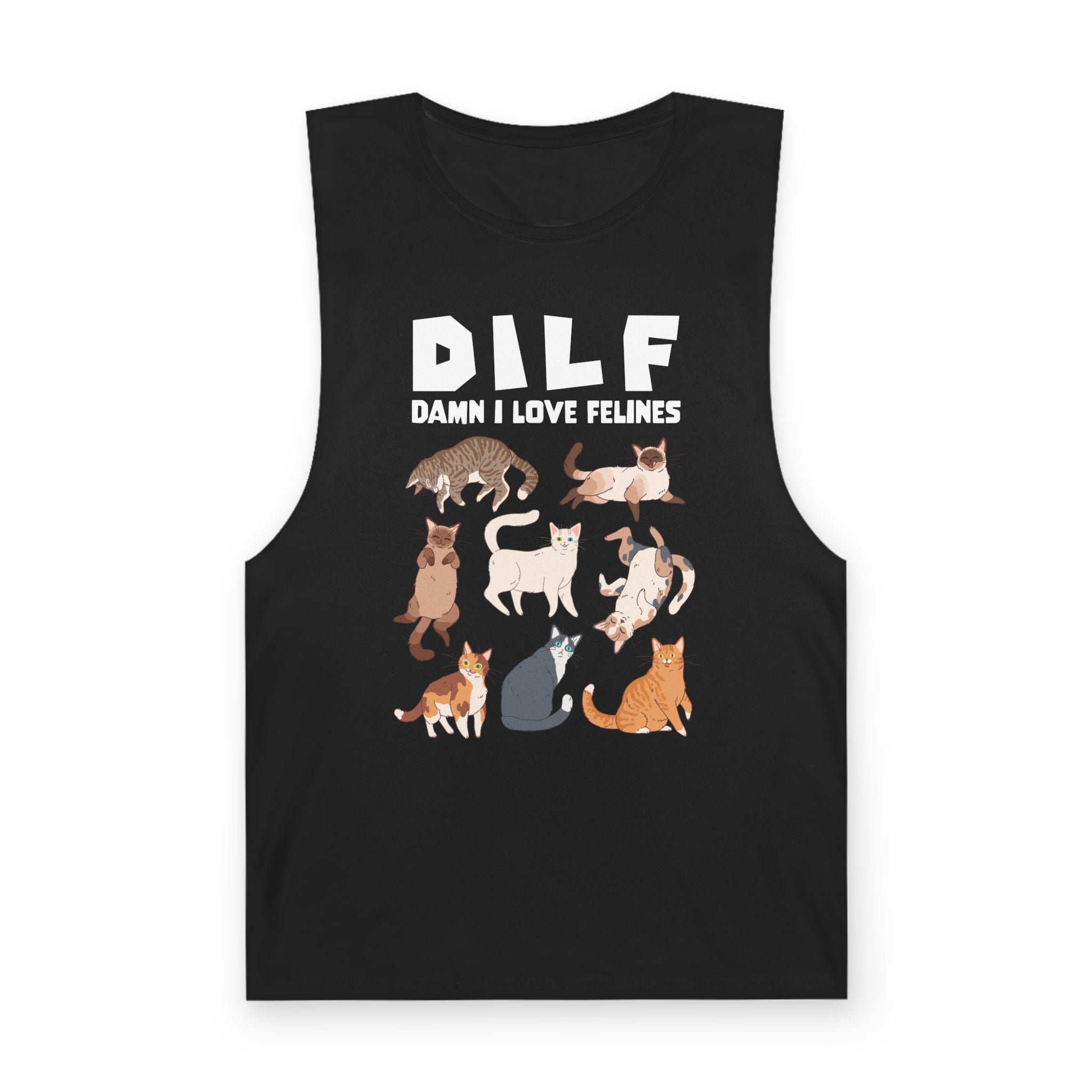 DILF Damn I Love Felines Tank Top