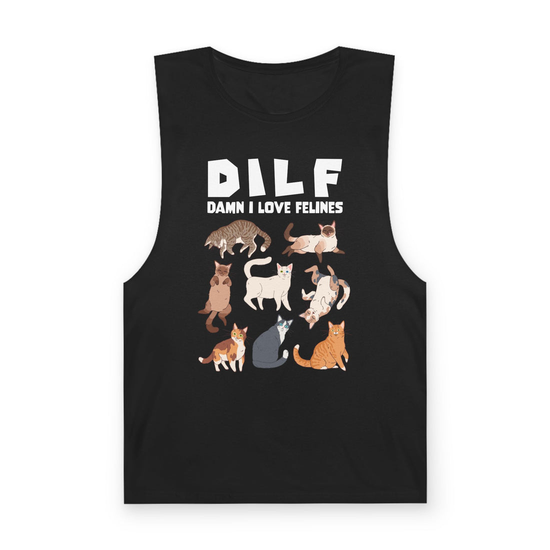 DILF Damn I Love Felines Tank Top