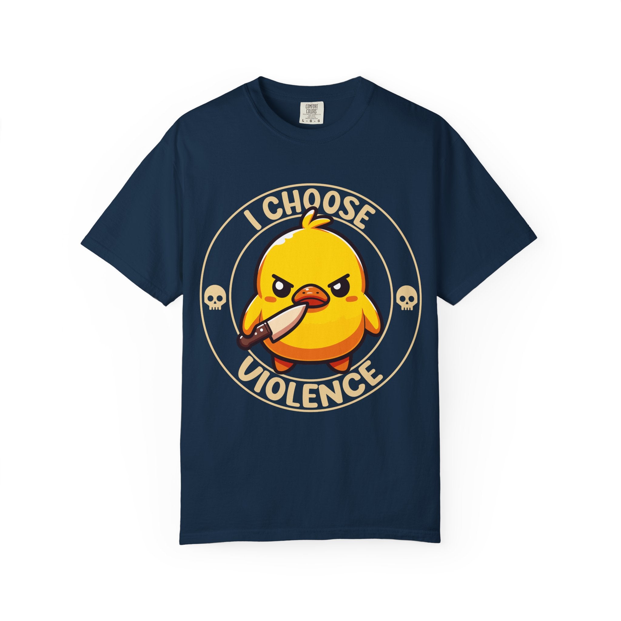 I Choose Violence Angry Duck T-shirt