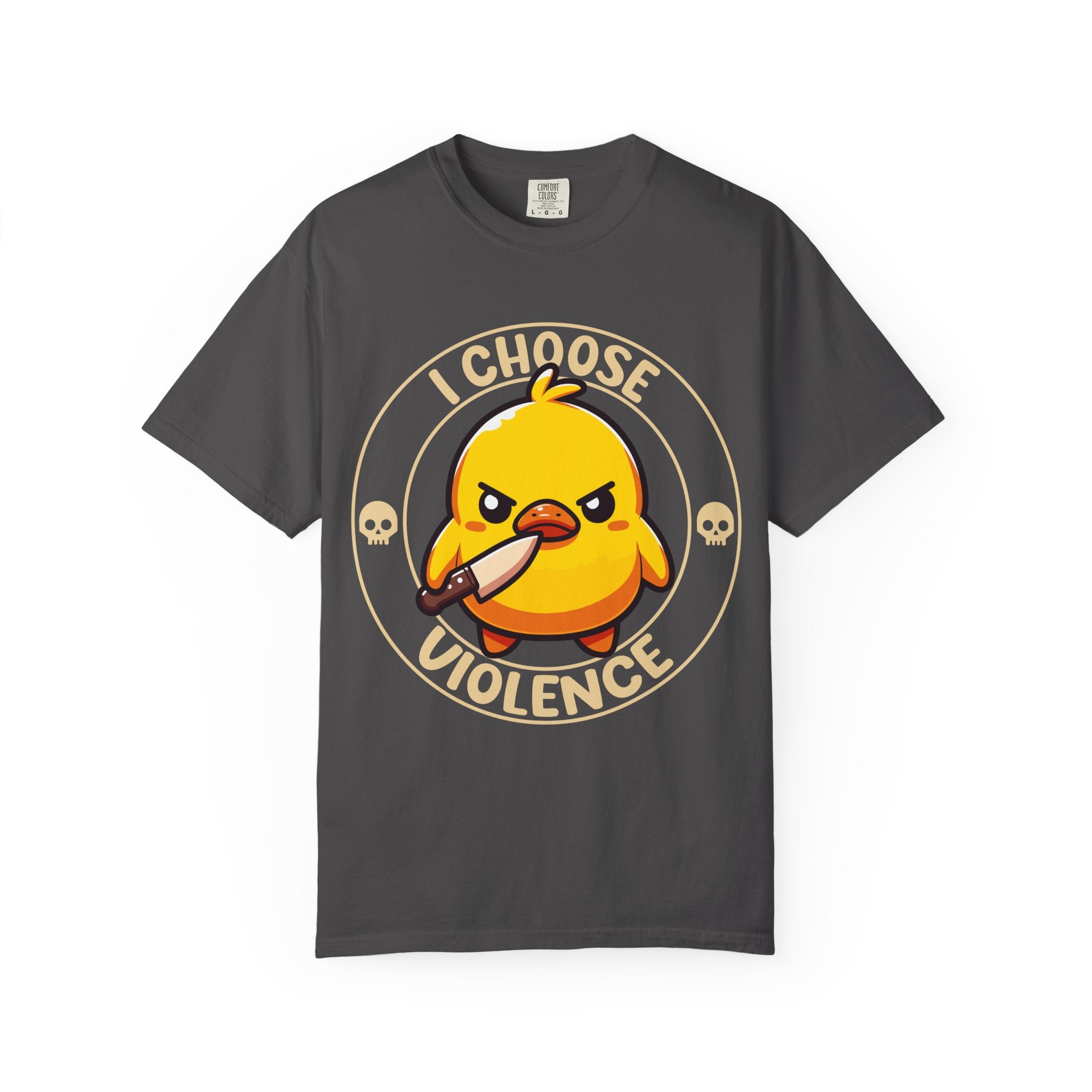 I Choose Violence Angry Duck T-shirt