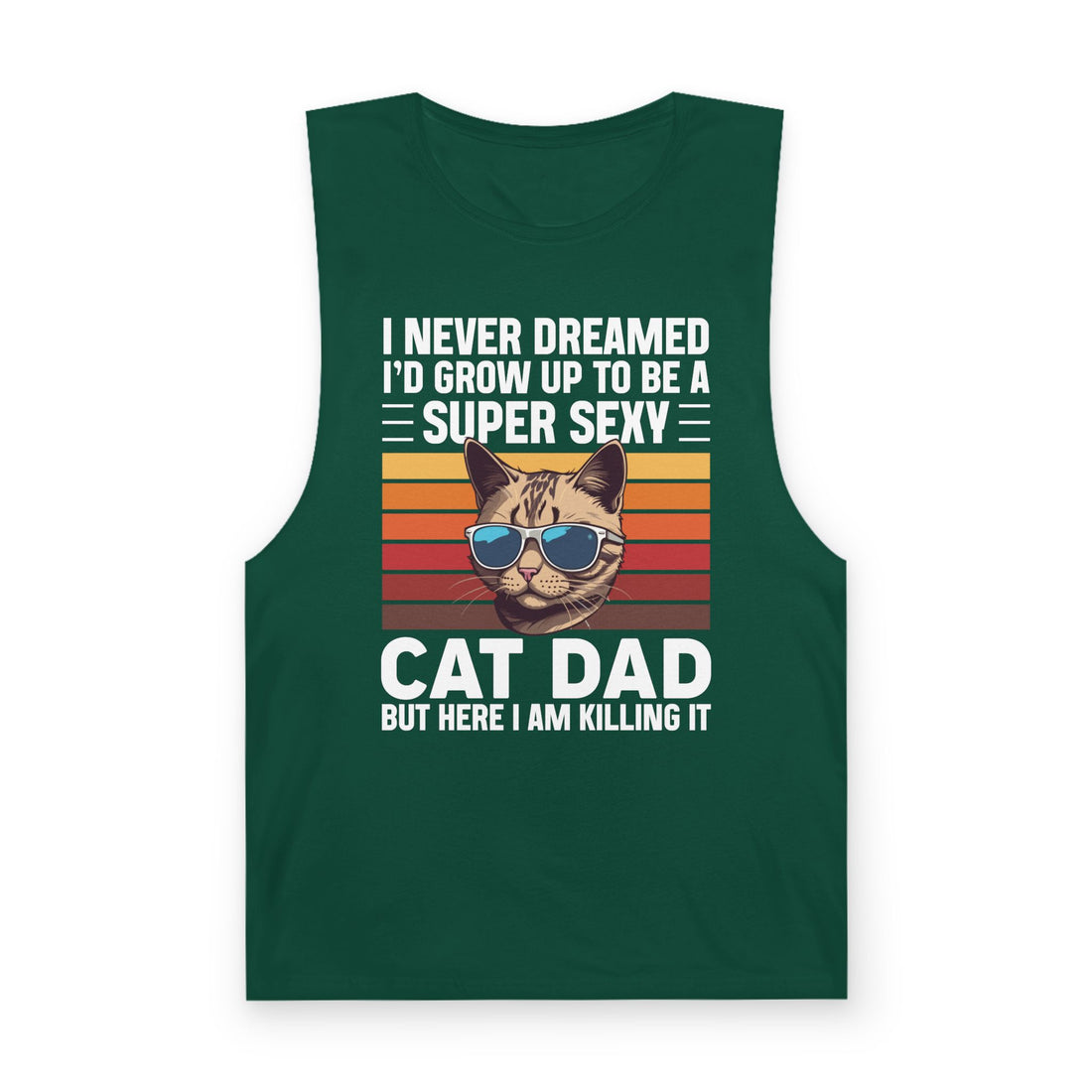 Funny Cat Dad Tank Top