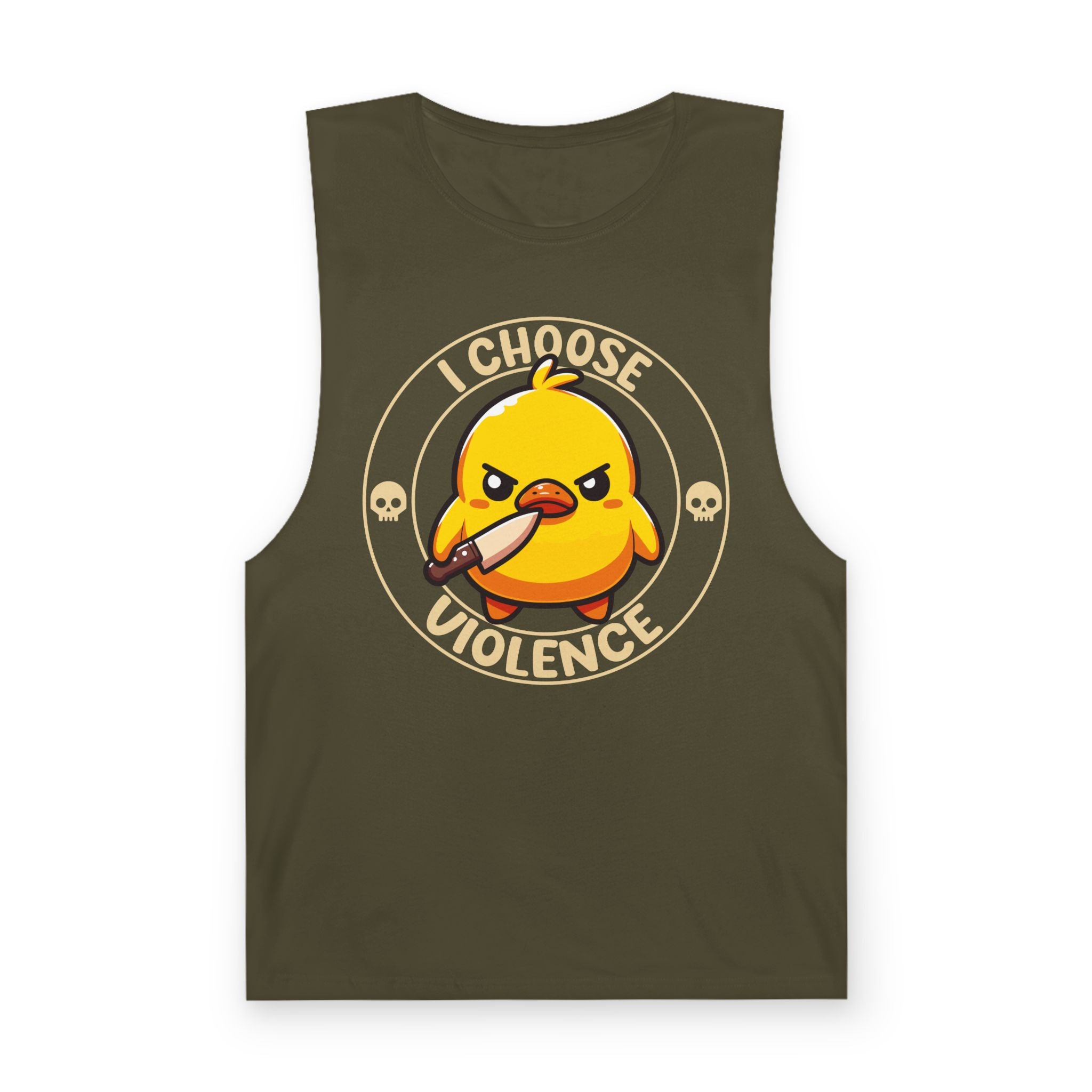 I Choose Violence Angry Duck Tank Top