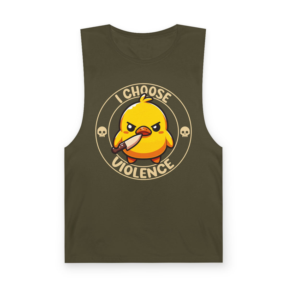 I Choose Violence Angry Duck Tank Top