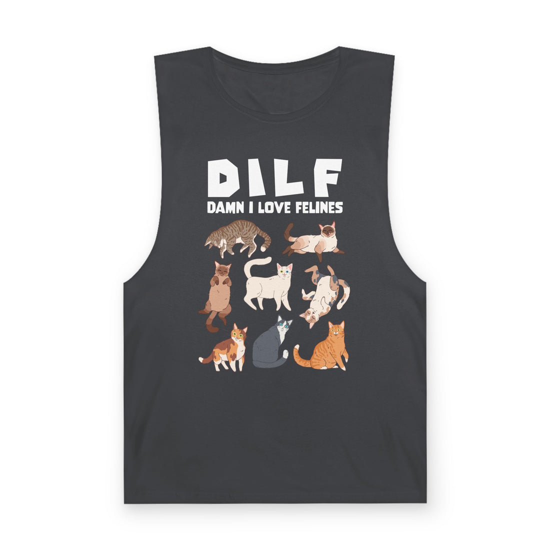 DILF Damn I Love Felines Tank Top