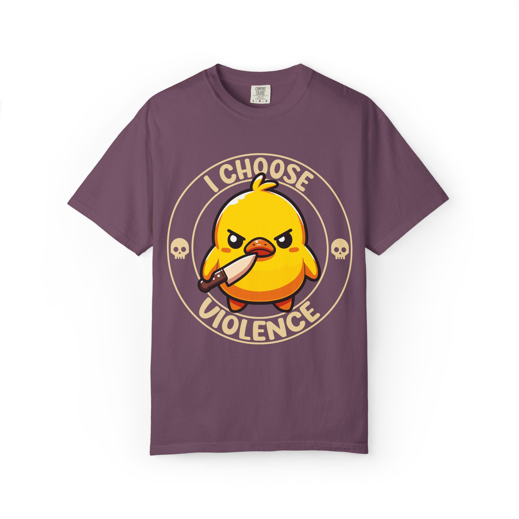 I Choose Violence Angry Duck T-shirt