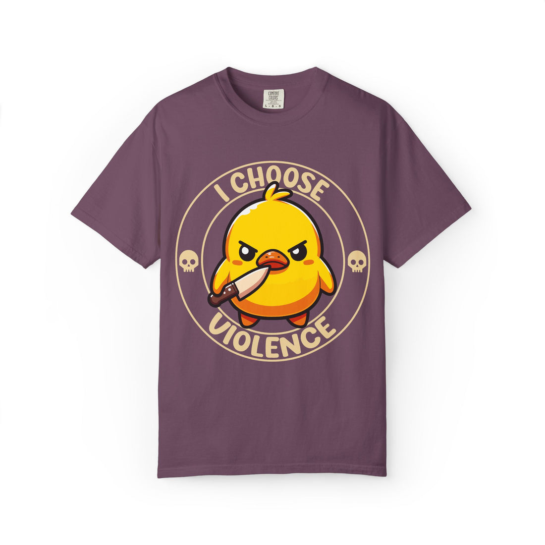 I Choose Violence Angry Duck T-shirt